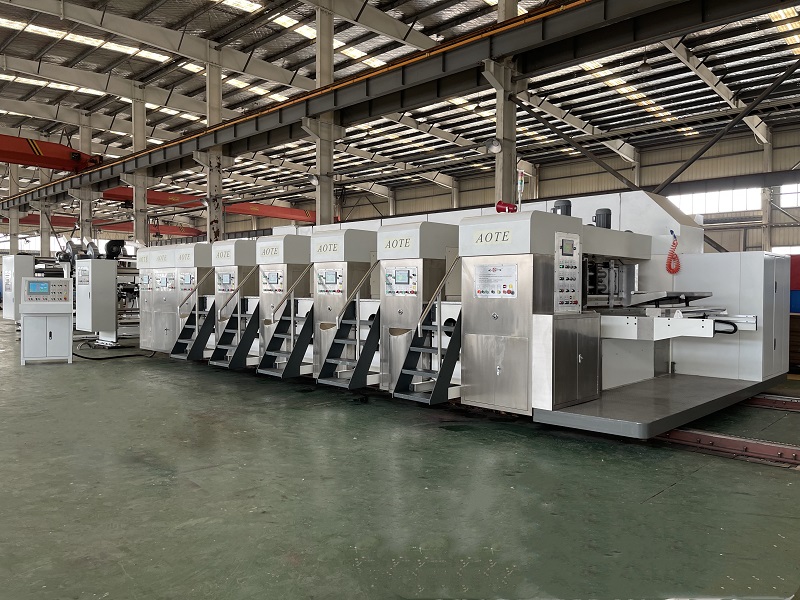 ZYKM IV型（固定式）高速全自動印刷開槽模切粘箱生產線發往土耳其